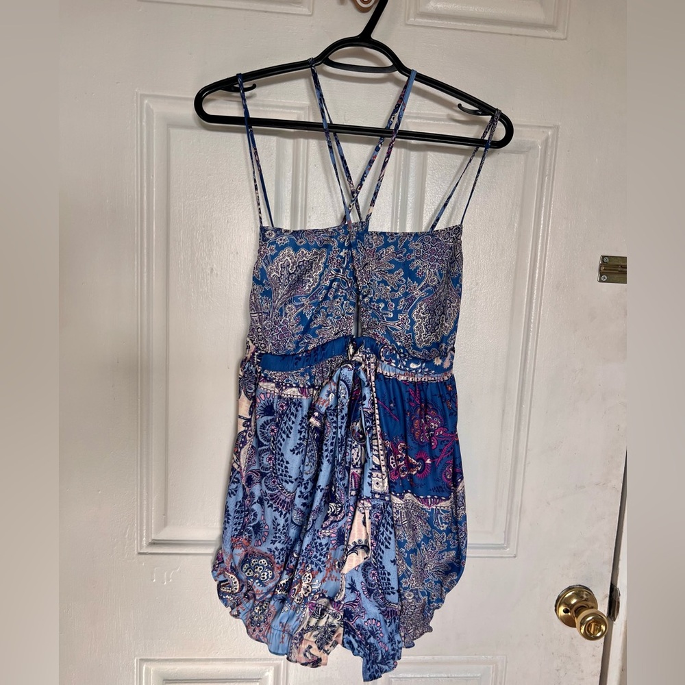 Intimately FP | Blue Paisley Strappy Romper